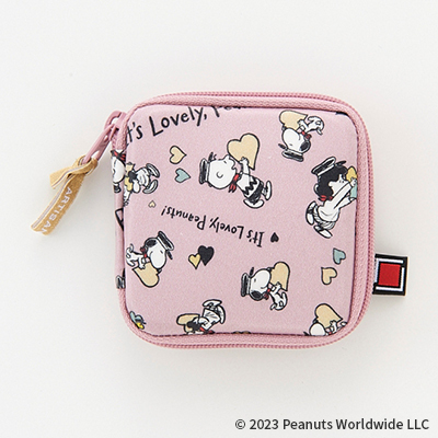 It's Lovely、Peanuts！ ブラシケース付きバッグ型ポーチ-