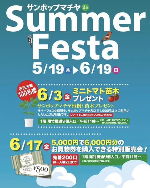 summer festa開催中❗️