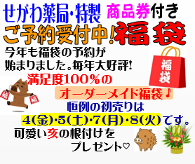 大人気【福袋のご予約】開始しました!