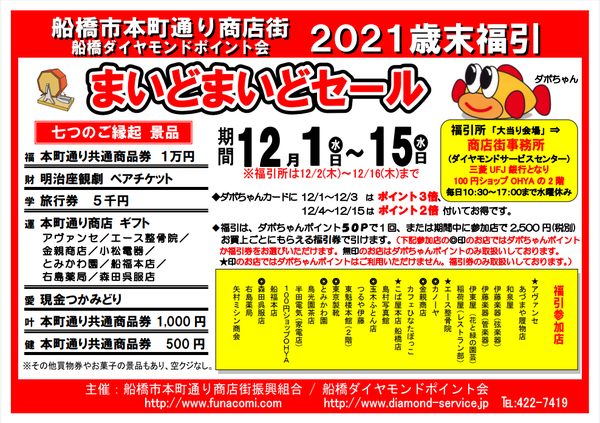 🔔まいどまいどセール🔔商店街福引きセール始まりました❗