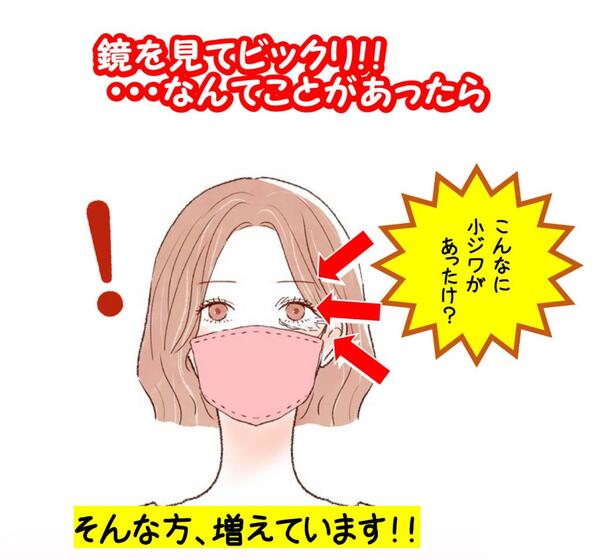 【目の周りの小じわ!】鏡を見てビックリしたら!!③