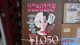 エステ  お試し超音波エステ1080円