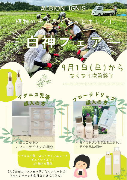 🌱白神フェア開催🌳