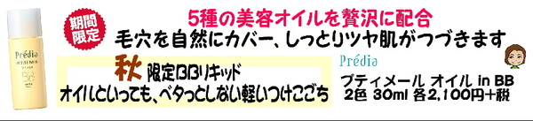 【コーセー・プレディア】秋冬限定のBBリキッドファンデでました